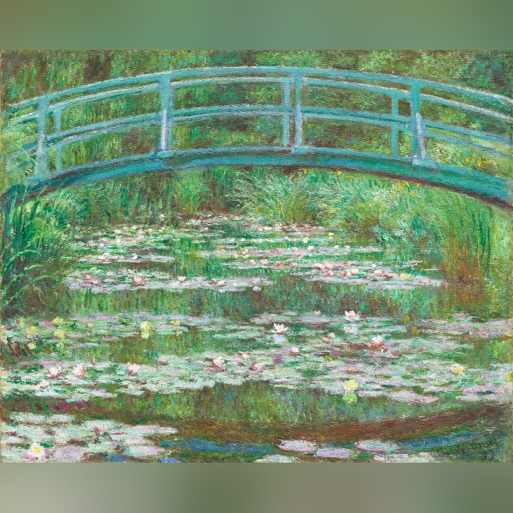 The Japanese Footbridge (1899) by Claude Monet. Art Print
